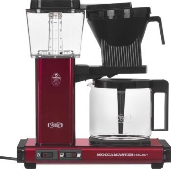 Moccamaster KBG Select metallic red ekspres przelew Moccamaster KBG Select metallic red ekspres przelew