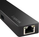 LogiLink 3-portowy USB-C z adapterem gigabit LogiLink
