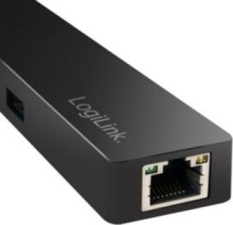 LogiLink 3-portowy USB-C z adapterem gigabit LogiLink