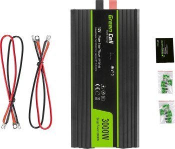 Green Cell 12V na 230V Czysta sinusoida 3000W Green Cell 12V na 230V Czysta sinusoida 3000W