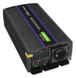 Qoltec Monolith 2000 MS Wave | 12V na 230V | 1000/2000W | USB