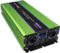 Qoltec Przetwornica napięcia Monolith | ładowanie baterii | UPS | 2000W | 4000W |12V na 230V |Czysty Sinus | LCD