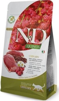 FARMINA N&D CAT QUINOA URINARY DUCK - z kaczką quinoa żurawiną i rumiankiem- sucha karma dla kota - 5kg FARMINA N&D CAT QUINOA URINARY DUCK - z kaczką quinoa żurawiną i rumiankiem- sucha karma dla kota - 5kg