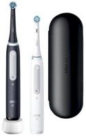 Szczoteczki - Oral-B iO Series 4 Duo biały/czarny