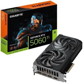 Karta graficzna - Gigabyte GeForce RTX 5060 Ti WINDFORCE OC 8GB DLSS 4 Karta graficzna - Gigabyte GeForce RTX 5060 Ti WINDFORCE OC 8GB DLSS 4