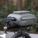 Sakwa rowerowa wodoodporna kufer na bagażnik 14l - szary