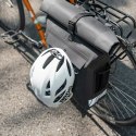 Sakwa rowerowa z funkcją plecaka wodoodporna z zaczepem na kask 18l - czarna