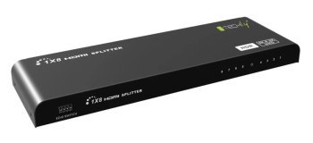 Techly 104851 Rozdzielacz Splitter HDMI 2.0 1x8 4K 60Hz HDR EDID Techly 104851 Rozdzielacz Splitter HDMI 2.0 1x8 4K 60Hz HDR EDID
