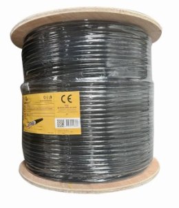 GEMBIRD UTP KABEL DRUT KAT 6 305M ZEWNĘTRZNY CZARNY