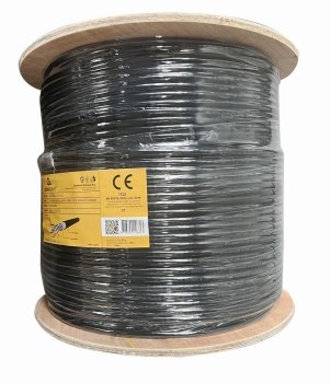 GEMBIRD UTP KABEL DRUT KAT 6 305M ZEWNĘTRZNY CZARNY