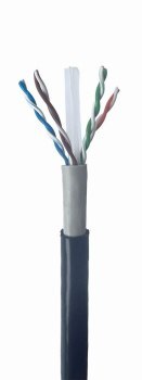 GEMBIRD UTP KABEL DRUT KAT 6 305M ZEWNĘTRZNY CZARNY