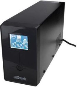 Zasilacz UPS - Energenie by Gembird Line-In 850VA, 2xIEC, 1xSCHUKO 230V, USB, RJ11 IN/OUT, LCD