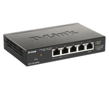 D-Link DGS-1100-05PDV2 5-Port Gigabit PoE Smart Ma D-Link DGS-1100-05PDV2 5-Port Gigabit PoE Smart Ma