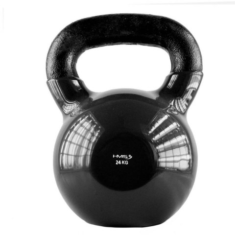 Kettelebell żeliwny pokryty winylem black HMS KNV24 Kettelebell żeliwny pokryty winylem black HMS KNV24