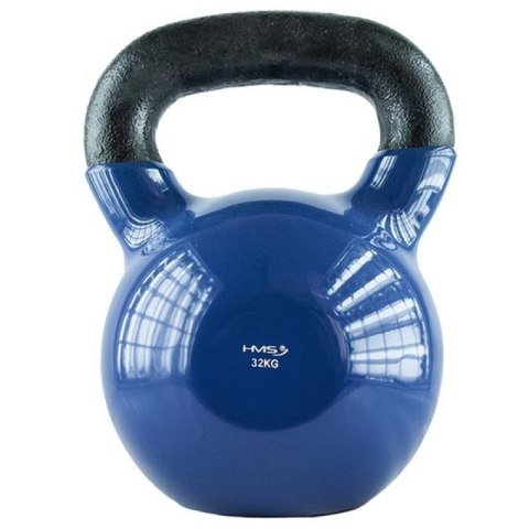 Kettlebell żeliwny pokryty winylem HMS KNV32 BLUE Kettlebell żeliwny pokryty winylem HMS KNV32 BLUE