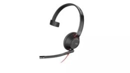 Słuchawki przewodowe HP Poly Blackwire 5210 Mono + Adapter USB-C/A - 8X230AA