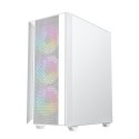 GEMBIRD OBUDOWA FORNAX 4000W MIDI-TOWER (2X USB 3.0 1X USB 2.0 HD AUDIO SZKLANY PANEL BOCZNY PODŚWIETLENIE ARGB) BIAŁA