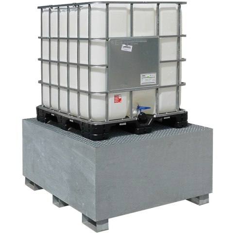 Wanna wychwytowa do zbiornika IBC paletopojemnika MAUZER 1000L - ocynkowana Wanna wychwytowa do zbiornika IBC paletopojemnika MAUZER 1000L - ocynkowana
