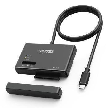 Unitek Mostek USB-C na dyski SATA i M.2 MVMe UNITEK Unitek Mostek USB-C na dyski SATA i M.2 MVMe UNITEK