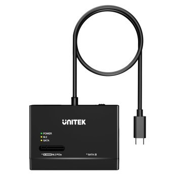 Unitek Mostek USB-C na dyski SATA i M.2 MVMe UNITEK Unitek Mostek USB-C na dyski SATA i M.2 MVMe UNITEK