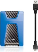Dysk zewnętrzny HDD ADATA HD650 AHD650-2TU31-CBL (2 TB; 2.5 ; USB 3.1; kolor niebieski)