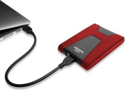 Dysk zewnętrzny HDD ADATA HD650 AHD650-2TU31-CRD (2 TB; 2.5 ; USB 3.1; kolor czerwony)