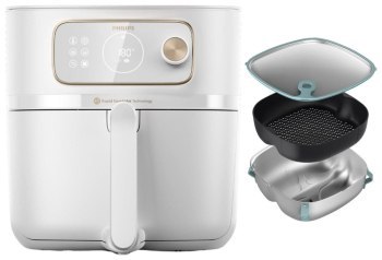 Frytkownice - Philips Ovi Smart 7000 HD9876/25 biały Frytkownice - Philips Ovi Smart 7000 HD9876/25 biały