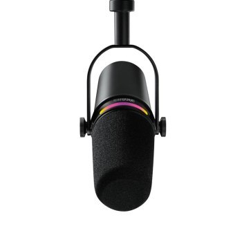 Shure MV7+-K-BNDL - Mikrofon lektorski/wokalny ze złączem XLR/USB-C Czarny + statyw biurkowy GATOR Shure MV7+-K-BNDL - Mikrofon lektorski/wokalny ze złączem XLR/USB-C Czarny + statyw biurkowy GATOR