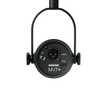 Shure MV7+-K-BNDL - Mikrofon lektorski/wokalny ze złączem XLR/USB-C Czarny + statyw biurkowy GATOR Shure MV7+-K-BNDL - Mikrofon lektorski/wokalny ze złączem XLR/USB-C Czarny + statyw biurkowy GATOR