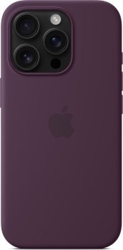Apple iPhone 16 Pro Silicone Case with MagSafe plum