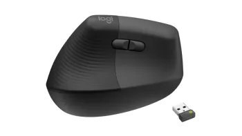 Mysz bezprzewodowa Logitech Lift for Business ergonomiczna dla leworęcznych grafitowa 910-006495 Logitech Mysz bezprzewodowa Logitech Lift for Business ergonomiczna dla leworęcznych grafitowa 910-006495 Logitech