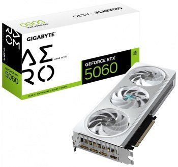 Karta graficzna - Gigabyte GeForce RTX 5060 AERO OC 8GB DLSS 4 Karta graficzna - Gigabyte GeForce RTX 5060 AERO OC 8GB DLSS 4