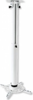 Uchwyt - Techly 022267 Sufitowy uchwyt do projektora, 50-77cm, 15kg, biały