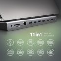 Wieloportowy HUB USB-C 3.2, DisplayPort, 2x HDMI Axagon HMC-4KX3 Axagon