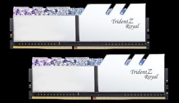 G.SKILL TRIDENTZ ROYAL RGB DDR4 2X16GB 3200MHZ CL16 XMP2 SILVER F4-3200C16D-32GTRS G.SKILL TRIDENTZ ROYAL RGB DDR4 2X16GB 3200MHZ CL16 XMP2 SILVER F4-3200C16D-32GTRS