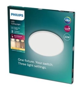Philips Superslim Oprawa sufitowa 22W LED 2700K biały IP20