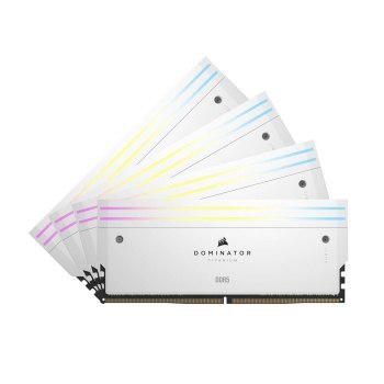DOMINATOR TITANIUM RGB 64 GB (4x16 GB) DDR5 DRAM 6000 MT/s CL36 Intel XMP White DOMINATOR TITANIUM RGB 64 GB (4x16 GB) DDR5 DRAM 6000 MT/s CL36 Intel XMP White