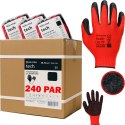 Rękawice Robocze MERCATOR Tech Red+Black Latex - 240 Par (8 - M)