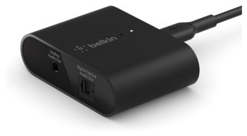 Adapter Belkin Audio with AirPlay2 USB-C to 3.5mm Audio + Digital Optical Audio Adapter Belkin Audio with AirPlay2 USB-C to 3.5mm Audio + Digital Optical Audio