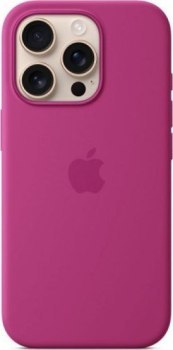 Apple iPhone 16 Pro Silicone Case with MagSafe fuchsia Apple iPhone 16 Pro Silicone Case with MagSafe fuchsia