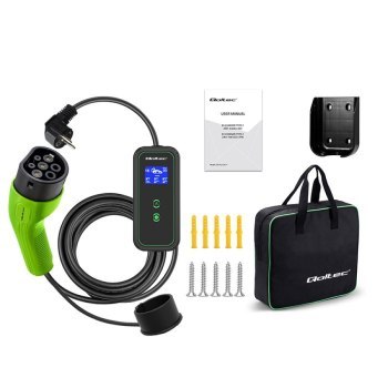 Qoltec Mobilna ładowarka do samochodów EV 2 w 1 typ2 | 3.5kW | 230V Qoltec Mobilna ładowarka do samochodów EV 2 w 1 typ2 | 3.5kW | 230V