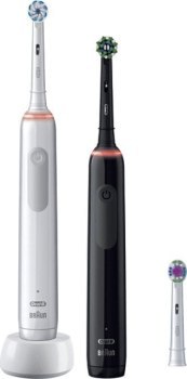 Szczoteczki - Oral-B Pro 3 3900 Duo Black/White Szczoteczki - Oral-B Pro 3 3900 Duo Black/White