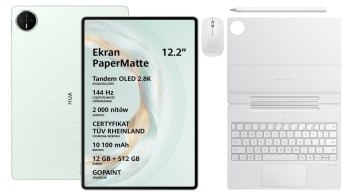 Tablet Huawei MatePad Pro 2025 12,2'' 12/512GB PaperMatte zielony + klawiatura + rysik + myszka
