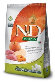 Farmina N&D Pumpkin sucha karma dla psów dorosłych średnich i dużych ras z dziczyzną 12kg Farmina N&D Pumpkin sucha karma dla psów dorosłych średnich i dużych ras z dziczyzną 12kg
