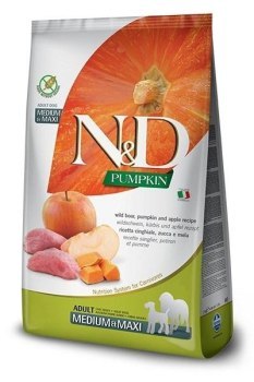 Farmina N&D Pumpkin sucha karma dla psów dorosłych średnich i dużych ras z dziczyzną 12kg Farmina N&D Pumpkin sucha karma dla psów dorosłych średnich i dużych ras z dziczyzną 12kg