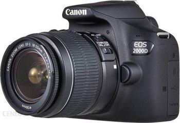 Aparat fotograficzny - Canon EOS 2000D + obiektyw EF-S 18-55 IS II + VUK (torba SB130 + karta 16GB) Aparat fotograficzny - Canon EOS 2000D + obiektyw EF-S 18-55 IS II + VUK (torba SB130 + karta 16GB)