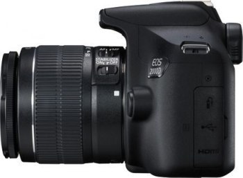 Aparat fotograficzny - Canon EOS 2000D + obiektyw EF-S 18-55 IS II + VUK (torba SB130 + karta 16GB) Aparat fotograficzny - Canon EOS 2000D + obiektyw EF-S 18-55 IS II + VUK (torba SB130 + karta 16GB)