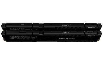 KINGSTON DDR5 128GB 5600MT/s CL40 DIMM KITx2 FURY Beast Black KINGSTON DDR5 128GB 5600MT/s CL40 DIMM KITx2 FURY Beast Black
