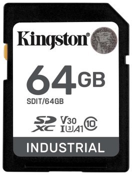 Kingston Industrial SDHC 64GB Class 10 A1 pSLC Kingston Industrial SDHC 64GB Class 10 A1 pSLC