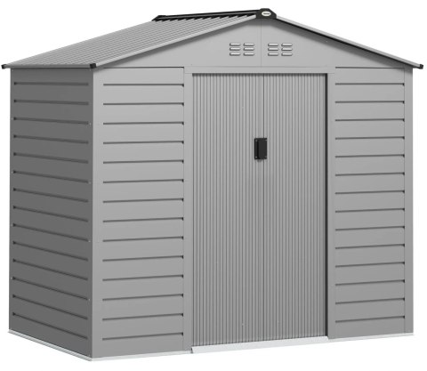 Domek Ogrodowy 213 x 131 x 192 cm Szary 2,43 m² PAKO 84H-352V00SR Domek Ogrodowy 213 x 131 x 192 cm Szary 2,43 m² PAKO 84H-352V00SR